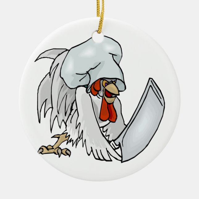Koch Chicken Keramikornament (Vorne)