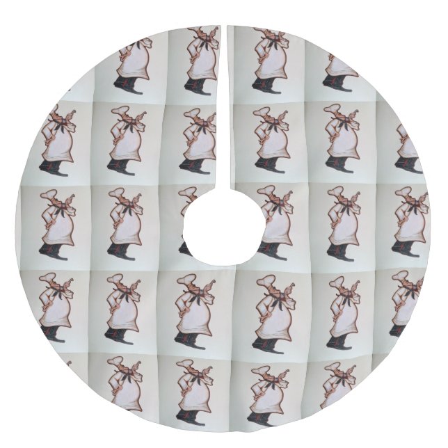 "KOCH" CHRISTMAS TREE SKIRT POLYESTER WEIHNACHTSBAUMDECKE (Vorderseite)