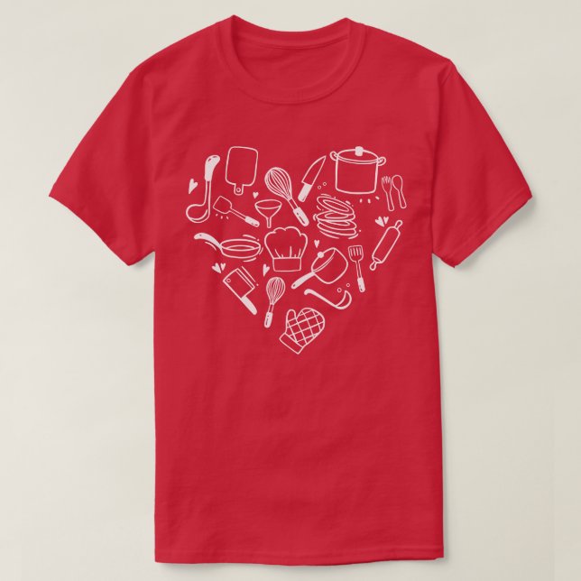 Koch Cook Heart T-Shirt (Design vorne)