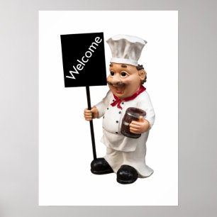 Koch Cook - WELCOME Menükarte Poster