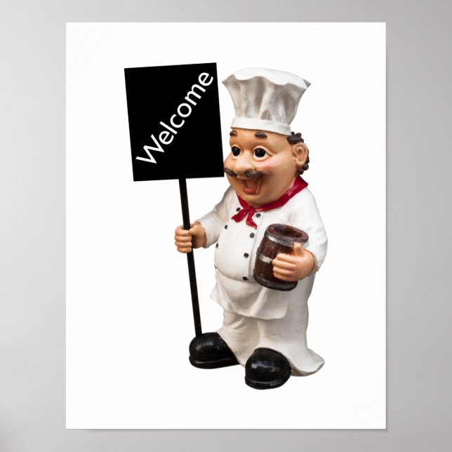 Koch Cook - WELCOME Menükarte Poster (Vorne)