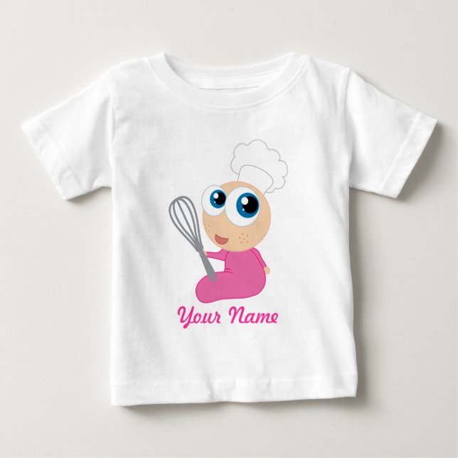 Koch Cooking Girl Baby Baby T-shirt (Vorderseite)