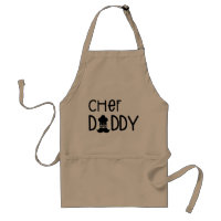 Koch Daddy Fun Typografie Koch Hat und Mustache
