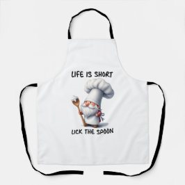 Koch Das Leben wird Kurz, wenn der Löffel liegt Schürze