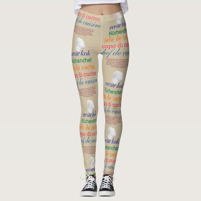 Koch de Cuisine Leggings (Vorderseite)