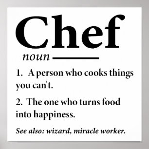 Koch Definition Funny Cooking Koch Poster
