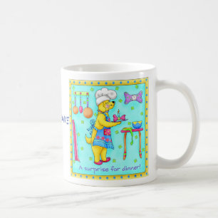 Koch Dog Whimsy Art Name Personalisiert Kaffeetasse