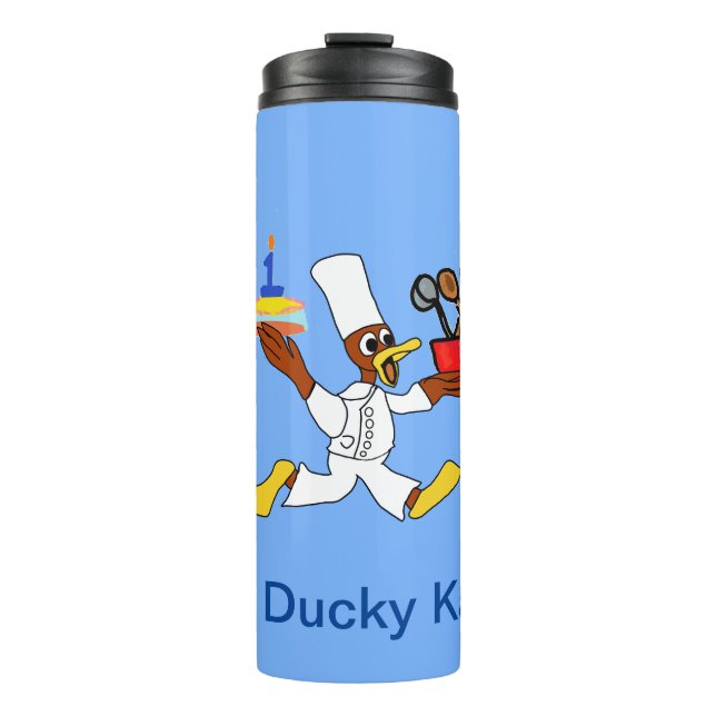Koch Ducky Kazoo Unglaublich witzig Roadtrip Thermosbecher (Vorderseite)