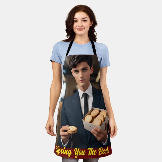 Koch elegante Touch Schürze (Getragen)