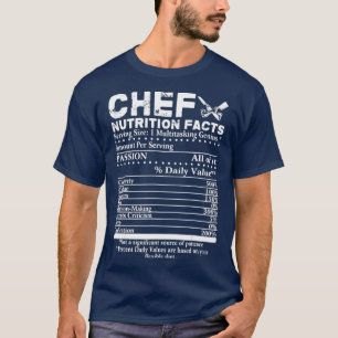 Koch Ernährung Fakten Coole Koch Geschenk für K T-Shirt