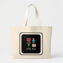 "Koch. Essen. Trink. Blog" Jumbo-Tasche