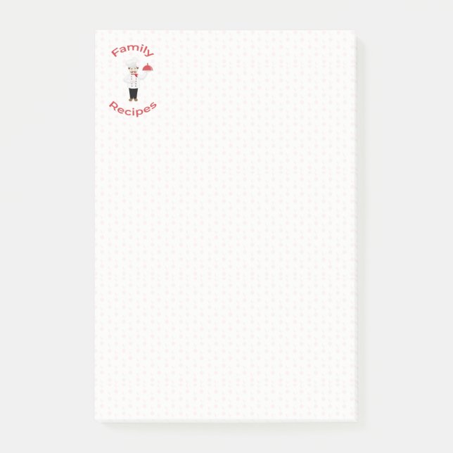 Koch Familienrezepte Post-it Klebezettel (Vorderseite)