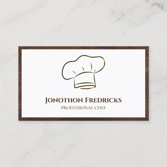Koch Food Catering Service Beruflich Visitenkarte (Vorderseite)