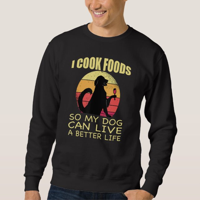 Koch Funny Cooking für Köche und Dod Liebhaber Sweatshirt (Vorderseite)