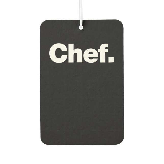 Koch | Funny Quotes über Kochen Geschenk Autolufterfrischer (Vorderseite)