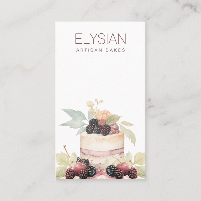 Koch für Bäckereien Visitenkarte (Vorderseite)