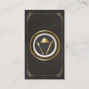 Koch, für Restaurant-Geschäfts-Karten-Gold sorge Visitenkarte