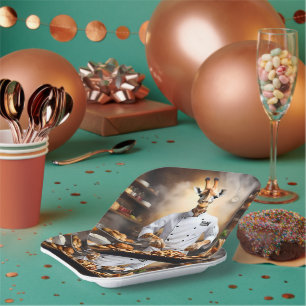 Koch Giraffe: Neue Höhen erreichen, Pappteller