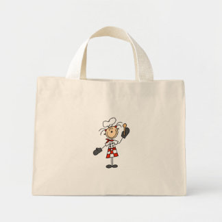 Koch Girl mit Holzlöffel Mini Stoffbeutel