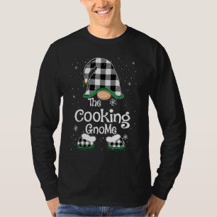 Koch-Gnom Buffalo-Karo-Passende Familien-Weihnacht T-Shirt