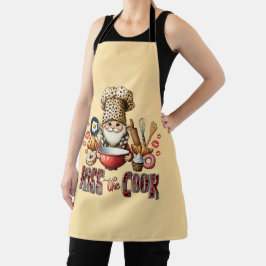 Koch Gnome Leopard Druckkuss Koch Schürze