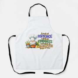 Koch Gnome's Happiness Kitchen Rezept Schürze