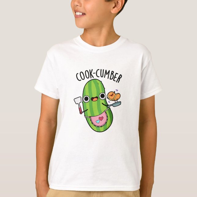 Koch-Gurke Funny Cucumber Pun T-Shirt (Vorderseite)