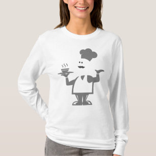Koch hält eine Schüssel Suppe T-Shirt