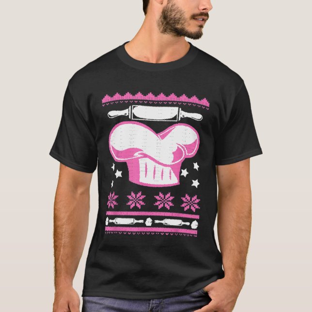 Koch Hat Uggge Weihnachtsbäcker Backen T-Shirt (Vorderseite)