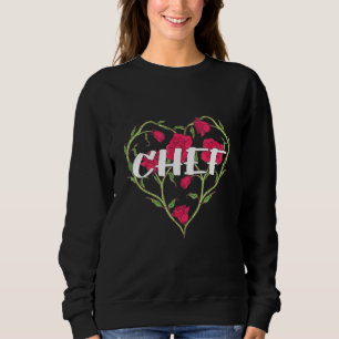 Koch Herz Rose Koch Kochen Kochen Sweatshirt