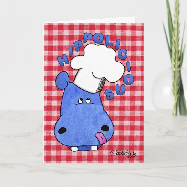 Koch Hippo-Hippolicious Einladung (Vorderseite)