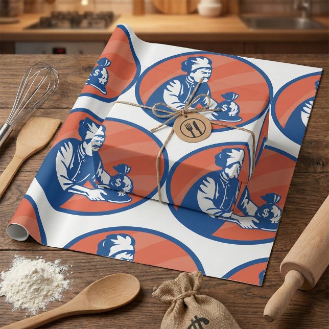 Koch Holding Money Bag Restaurant Finance Geschenkpapier (Von Creator hochgeladen)