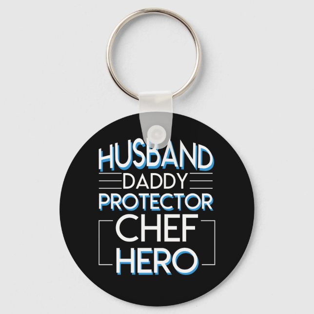 Koch Husband Daddy Protector Koch Ihr Schlüsselanhänger (Vorderseite)