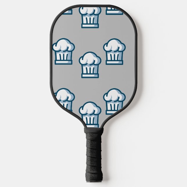 Koch-Hüte auf grau Pickleball Schläger (Vorderseite)