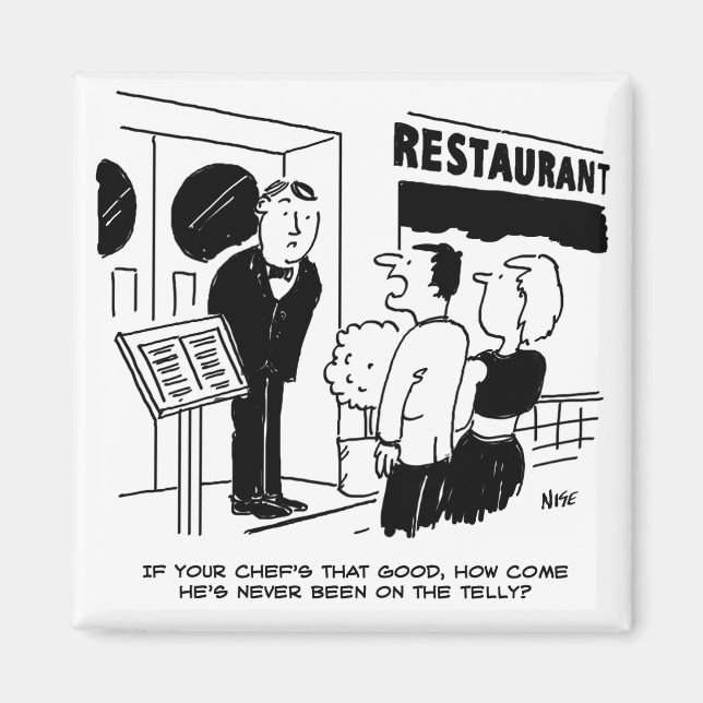 Koch im Restaurant nicht im Cartoon Magnet (Vorne)