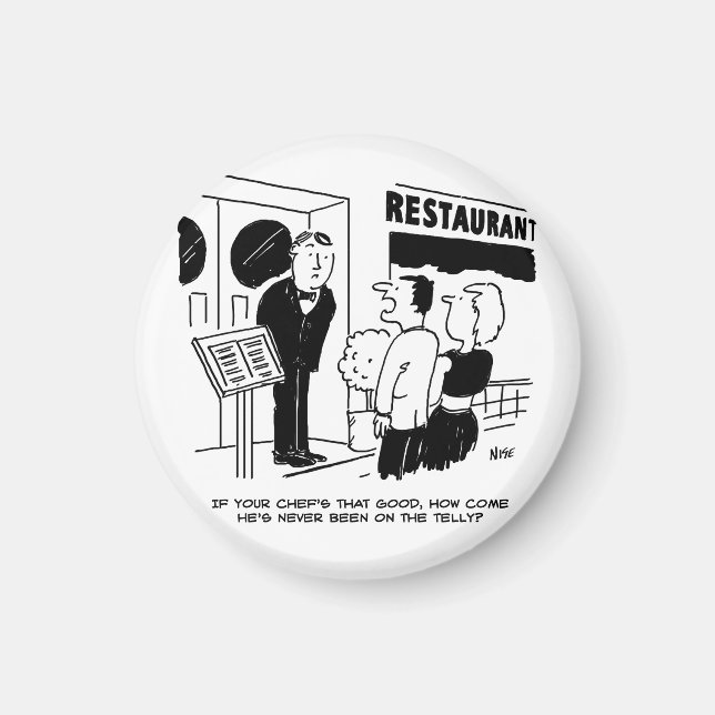 Koch im Restaurant nicht im Cartoon Magnet (Vorne)