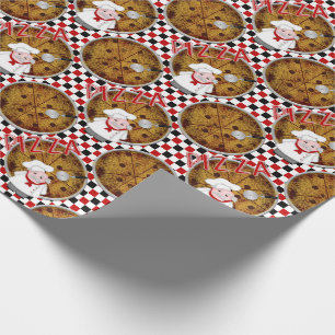 Koch Italiano Pizza, Checkered 01-Gift Wrap Geschenkpapier
