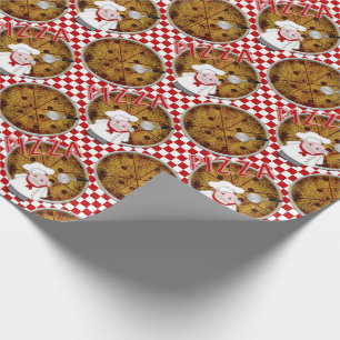 Koch Italiano Pizza, Checkered 02-Gift Wrap Geschenkpapier