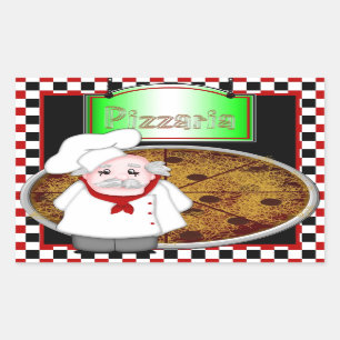 Koch Italiano Rechteckiger Aufkleber