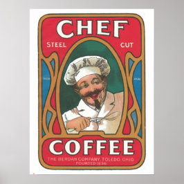 Koch Kaffee Vintage Jugendstil-Küche Poster