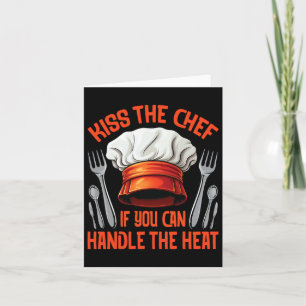 Koch Kiss Cooking-Enthusiast Grillen Rauchen Karte