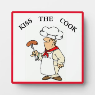 Koch "KISS THE COOK" Fotoplatte