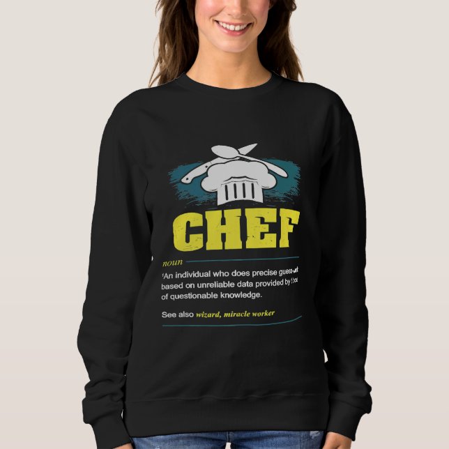 Koch Kitchen Working Closing Restaurant Canteen Sweatshirt (Vorderseite)