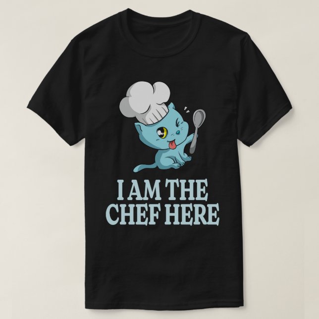 Koch Kitty Funny Cook Chat Lover Kochen T-Shirt (Design vorne)