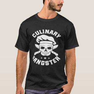 Koch Knife Skull Gangster Kulinarischer Gangster T-Shirt