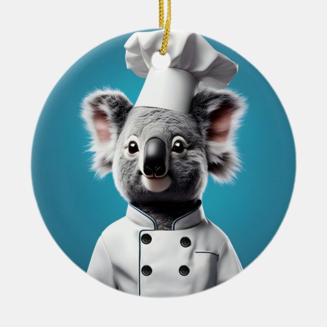 Koch Koala Keramik Ornament (Vorne)