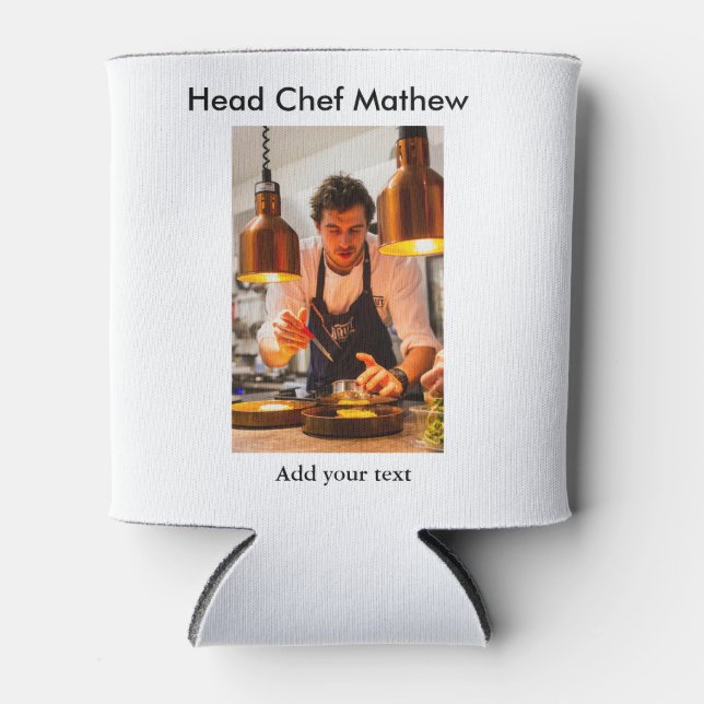 Koch Koch hinzufügen Namen Männer Küche Bäckerei Dosenkühler (Vorderseite)