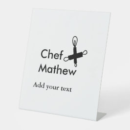 Koch Koch hinzufügen Namen Männer Küche Bäckerei Sockelschild