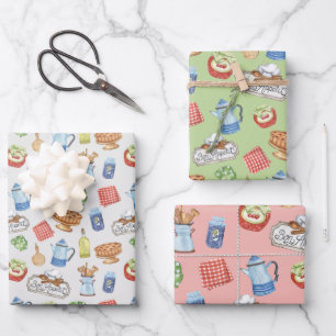 Koch Koch Küche Kochen Lover Wrapping Papier Set