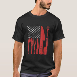 Koch - Koch Messer American Flag Patriotic US Flag T-Shirt